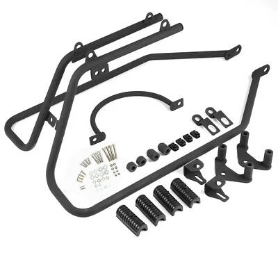 For 2004-2014 Harley Sportster 883 Saddlebag Black Conversion Brackets Mount Kit - Image 1 of 4