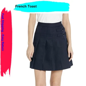 French Toast Junior Women's Two Tab Scooter Skirt Navy Uniform - Size 7 - Picture 1 of 3