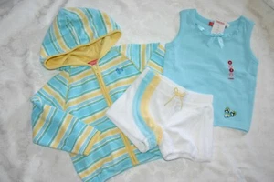 Gymboree POOL PARTY Hoodie Jacke Shorts & Tanktop 3-teiliges Set Outfit Neu mit Etikett 4 - Bild 1 von 5