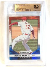2014 Panini Prizm #7 Red White & Blue Pulsar Michael Wacha BGS 9.5 Gem Mint
