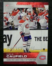 2020-21 20/21 TOPPS NOW NHL Stickers ROOKIE #197 Cole Caufield Canadiens