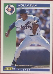 1992 Score - Nolan Ryan  (Texas Rangers) #2 - NRMT - Imagen 1 de 2