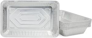 50Pack Aluminum Foil Pans 21 x 13, Full Size Trays for Steam Table, Food, Grill - Picture 1 of 6
