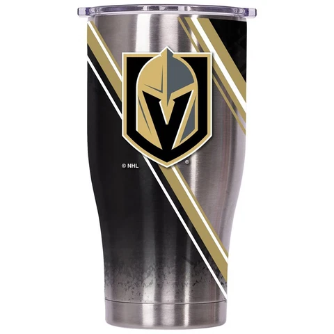 ORCA Vegas Golden Knights 27oz. Double Stripe Wrap Chaser Tumbler with Lid Cover