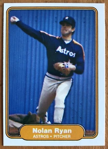 NOLAN RYAN 1982 FLEER BASEBALL #229 HOUSTON ASTROS MLB HALL OF FAME MEMBER - Picture 1 of 5
