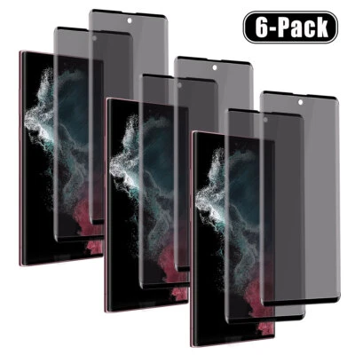 Protector de pantalla de privacidad de vidrio templado para Samsung S25 S24 S23 S21 FE Note20 10 Foto 1 de 4