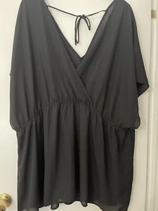 Torrid Black Surplice Babydoll Size 5 - Bild 1 von 5