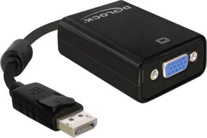 Conector adaptador DeLock 61848 Displayport a conector VGA 15 pines HDTV apto EXCELENTE - Imagen 1 de 1