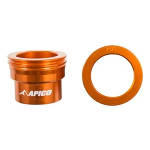 KTM Rear Wheel Spacers EXC 125 150 250 300 350 450 500 EXC-F 03-23 Apico Orange - Picture 1 of 8