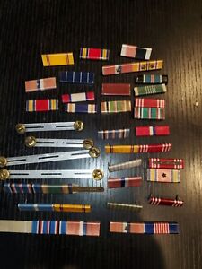 WWII US Army USN Navy Marine USMC Wolf Brown Ribbon Bar Lot L@@K!!!