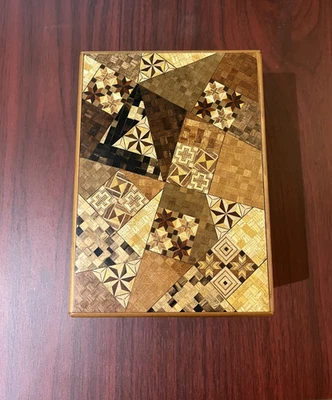 Yosegi Japanese Puzzle Box - Image 1 of 4