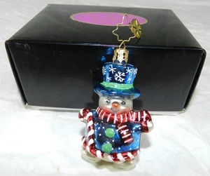 Lot #17 - Christopher Radko Little Gems Chubby Cheer Ornament w/ box + tag - Picture 1 of 4