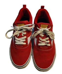 Levi's Low Top Canvas Sneaker Shoes Women's Size 9 US White/Red skater shoes - Picture 1 of 12