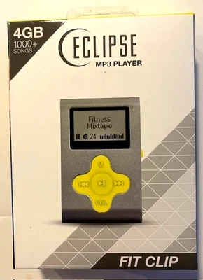 Eclipse Fit Clip 4GB MP3 Player Purple/Teal Factory Sealed - Image 1 of 4