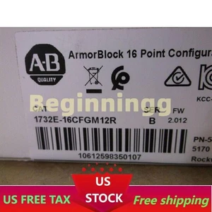 1732E-16CFGM12R Allen Bradley PLC 16 Pt ArmorBlock configurabile I/O US Free Tax - Foto 1 di 4
