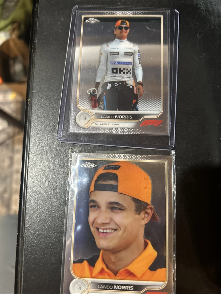 2022 Topps Chrome Formula 1 F1 Racers Lando Norris #34 And #36 Refractor - Image 1 of 1