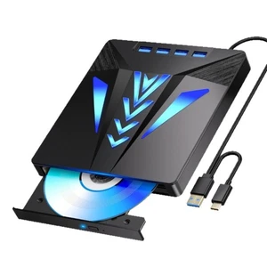 External Disc Drive for Laptop USB Type C Portable Disc Writer External Drive - Picture 1 of 8