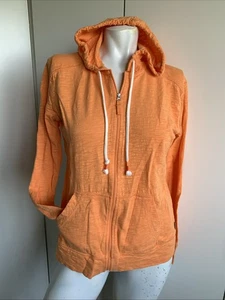 Eddie Bauer Damen Gr. Small Orange Full Zip Langarm Hoodie Sweatshirt  - Bild 1 von 5