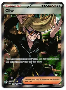 Clive 227/091 - Ultra Rare Scarlet & Violet Paldean Fates Pokemon TCG - NM Card - Picture 1 of 2