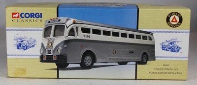 Corgi Classic 1/43 Diecast BUS Yellow Coach Public Service NJ 743 98467 MIB - Image 1 of 2