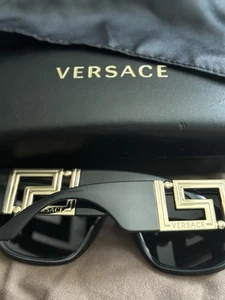 Versace VE4403 Sunglasses – Black Frame with Gold Accents - Picture 1 of 5