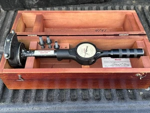 L.S. Starrett Co # 84-111-6 Dial Bore Gage mit 3 Verlängerungen, Inbusschlüssel, Holzgehäuse - Bild 1 von 18