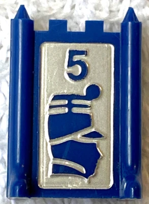 1986 Vintage Stratego Blue #5 Captain Game Piece Token Replacement Part - Image 1 of 4