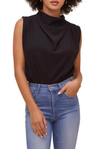 ASTR Remi Body schwarz ärmellos Stehkragen L9448 Größe Small - Bild 1 von 4