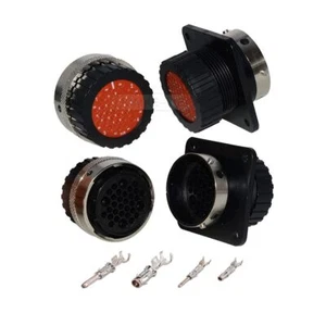 32 Pin ITT Cannon Aviation Circular Male Female Waterproof Connector Plug Kit - Picture 1 of 10