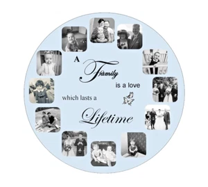 Personalisierte maßgeschneiderte MDF-Wanduhr jedes Foto/Logo/Text/Bild LASERSCHNITT MDF - Bild 1 von 3