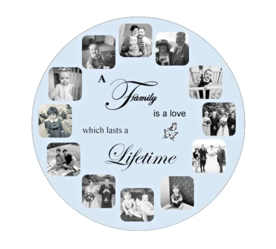 Personalised Custom MDF Wall Clock Any Photo/Logo/Text/Image LASER CUT MDF - Image 1 of 3