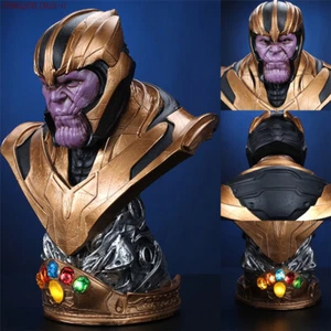 Thanos 1/2 Bust Figure 38cm Resin Model Statue With LED Stones - Picture 1 of 12