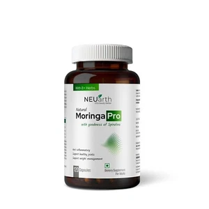 NEUarth Natural Moringa Pro 120 Kapseln mit Güte von Spirulina, Kiwi, Amla. - Bild 1 von 4