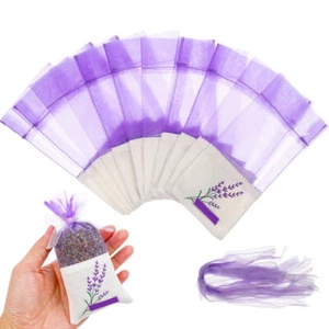30 Pcs Lavendel Sachet Tasche Trockenblumensäckchen Beuteltaschen Aus Stoff - Bild 1 von 10