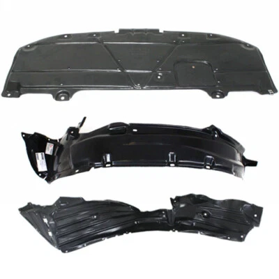 New Front Fender Liner & Undercover Splash Guard Set For 14-18 Mazda 3 - Image 1 of 4