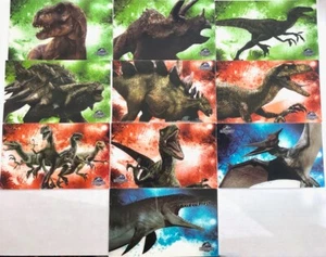 Jurassic World Set of 10 Sticker Pack No. 1 - No. 10 of 24 - Picture 1 of 1
