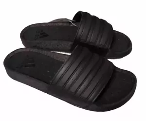 Adidas Adilette Ultra Boost Unisex Slides Sandals Triple Black EH2256 Mens 8/W 9 - Picture 1 of 8