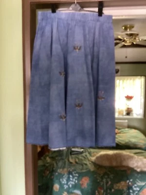 denim skirt free size perfect with boots waist size in photos.  - Image 1 of 4