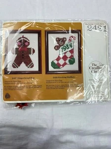 Creative Circle #2421 Gingerbread Boy Vintage 1984 Kit New in Package - Picture 1 of 6