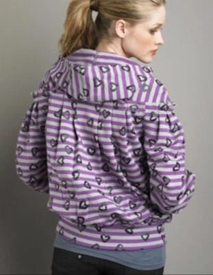 Nuevo MARC by MARC JACOBS $228 Corazón Polar Sudadera con Capucha PEQUEÑA Cremallera Sudadera Foto 1 de 4
