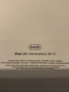Apple iPad 9th Generation 64gb wifi Space Gray NEW - Picture 1 of 2