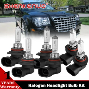 For Chrysler 300 2005-2010 3400K Halogen Headlight Hight Low Beam Fog Bulbs Kit - Picture 1 of 14