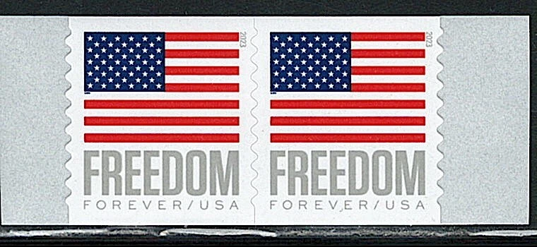 Mint US Pair of Flag Freedom Coil Stamp Scott# 5788 (MNH) - Image 1 of 1