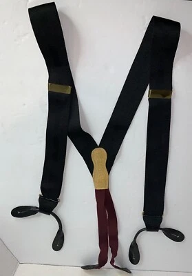 Martin Dingman Cuero Cocodrilo Tejido Tirantes Latón Ajustable ☼ Brackets Foto 1 de 4