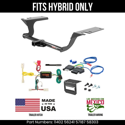 Enganche de remolque para Hyundai Sonata 2015 con cableado de 5 pines ajuste híbrido Curt 2 k 1,25" Foto 1 de 4