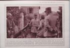 1915 Wwi Ww1 Print General Dubail General De Maud-Huy Captured Trench Mortar