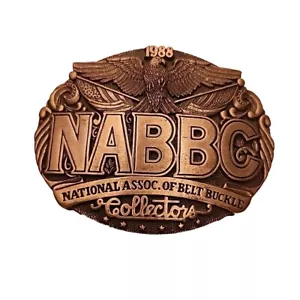 VINTAGE 1988 NAT'L ASSOC OF BELT BUCKLE COLLECTORS Brass - Picture 1 of 4
