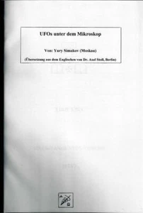 6. Axel Stoll / Yury Simakov - UFOs unter dem Mikroskop - portofrei - Bild 1 von 1