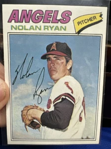 Pegatina de reimpresión Topps Nolan Ryan 1977 1993 producida por Brookshire Bros - Imagen 1 de 2