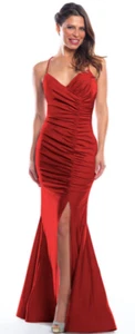Bari Jay Size Medium Bridesmaid Dress 2060 Red NWT - Picture 1 of 3